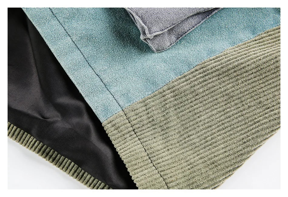Vintage Style Patchwork Jacket-streetwear-techwear