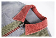 Vintage Style Patchwork Jacket-streetwear-techwear