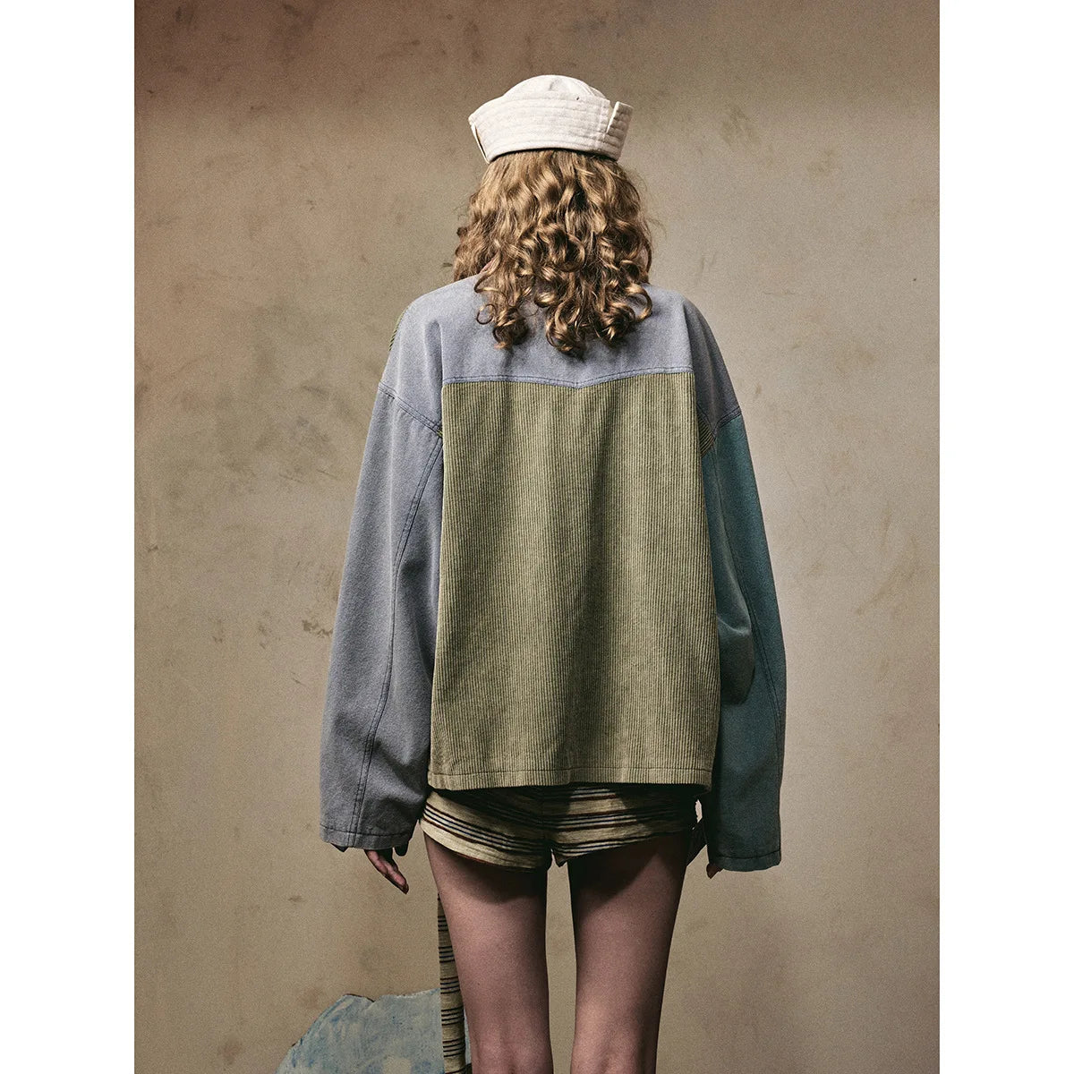 Vintage Style Patchwork Jacket-streetwear-techwear