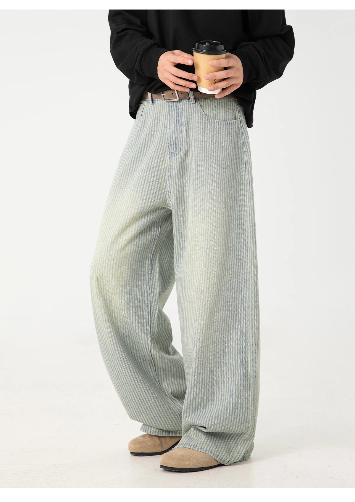 Vintage Work Stripe Jeans-streetwear-techwear