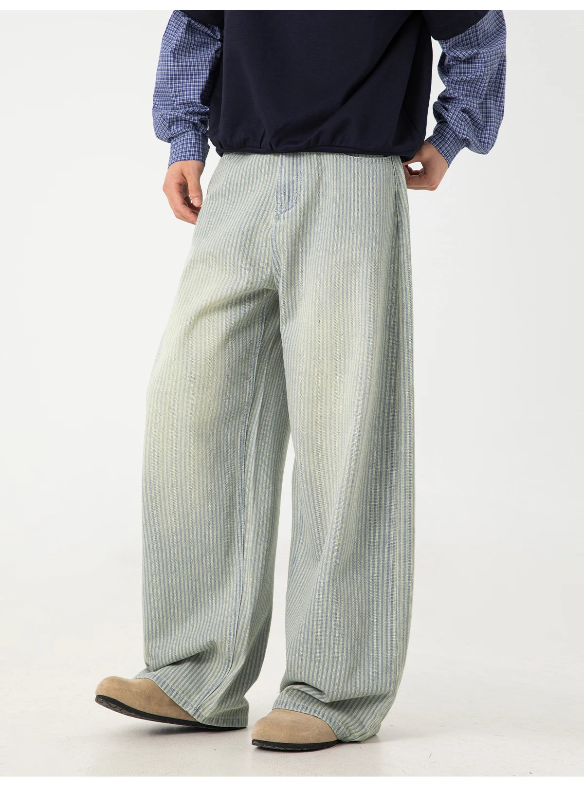 Vintage Work Stripe Jeans-streetwear-techwear