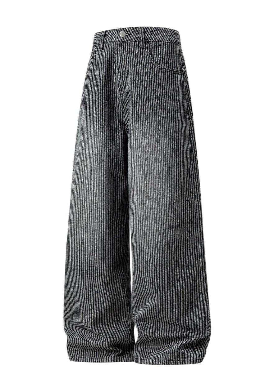 Vintage Work Stripe Jeans-streetwear-techwear