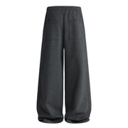 Volume Pleat Wide Leg Jersey Pants-streetwear-techwear