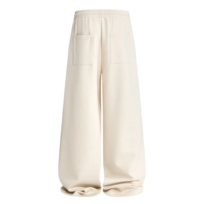 Volume Pleat Wide Leg Jersey Pants-streetwear-techwear