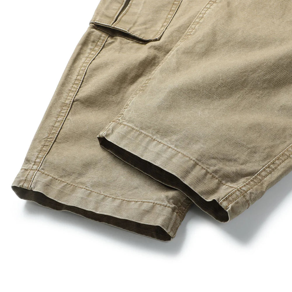 Washed Canvas Utility Pants-streetwear-techwear