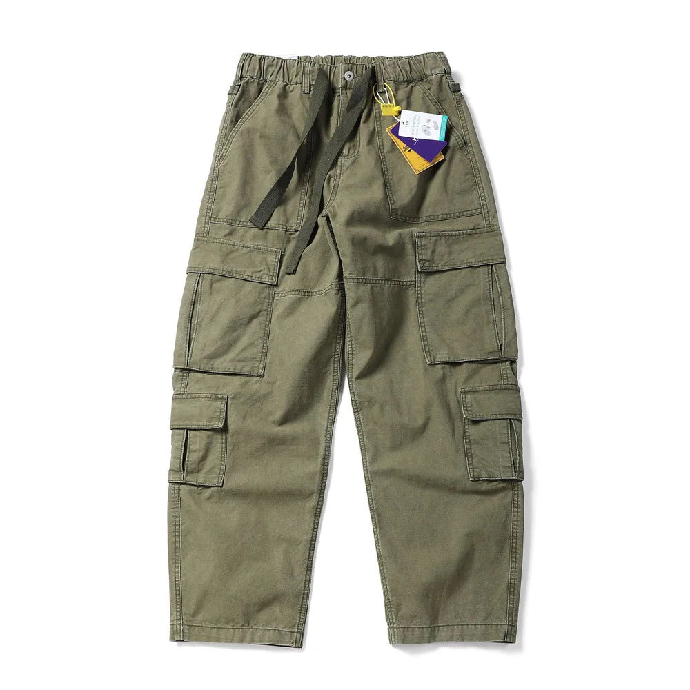 Washed Canvas Utility Pants-streetwear-techwear