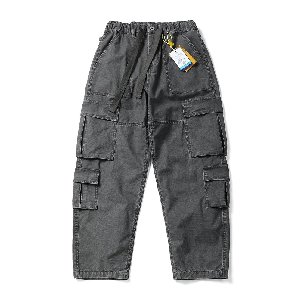Washed Canvas Utility Pants-streetwear-techwear