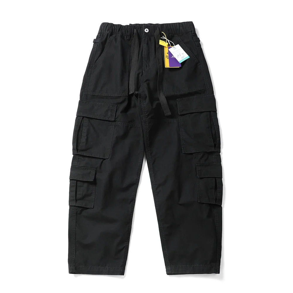 Washed Canvas Utility Pants-streetwear-techwear