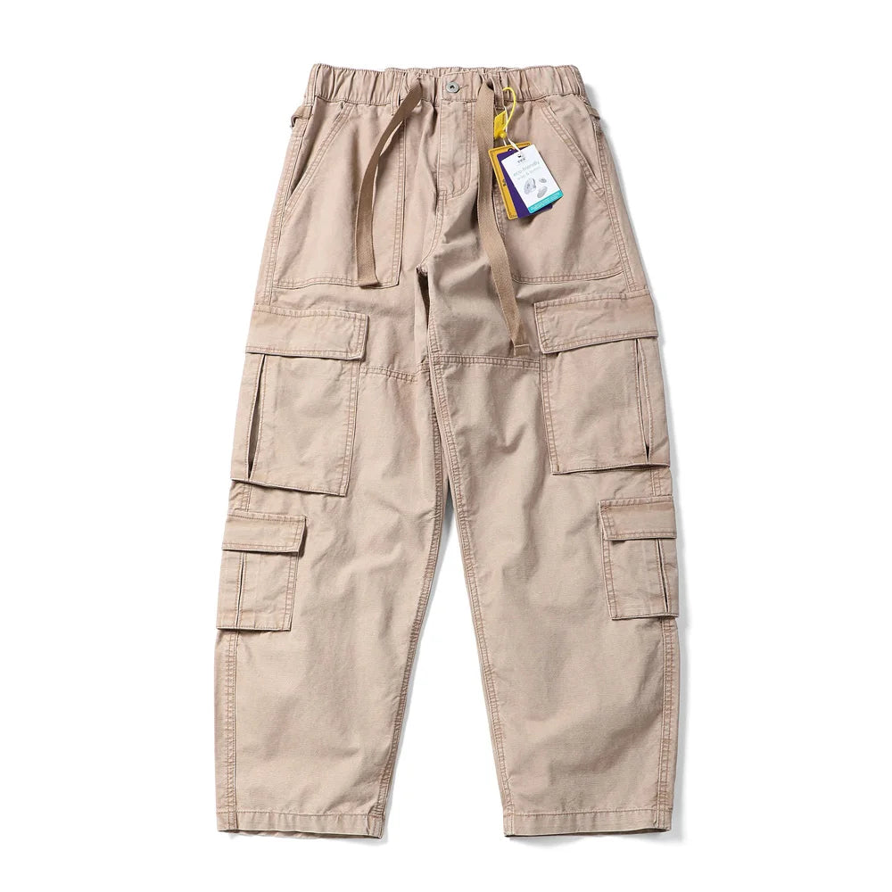 Washed Canvas Utility Pants-streetwear-techwear
