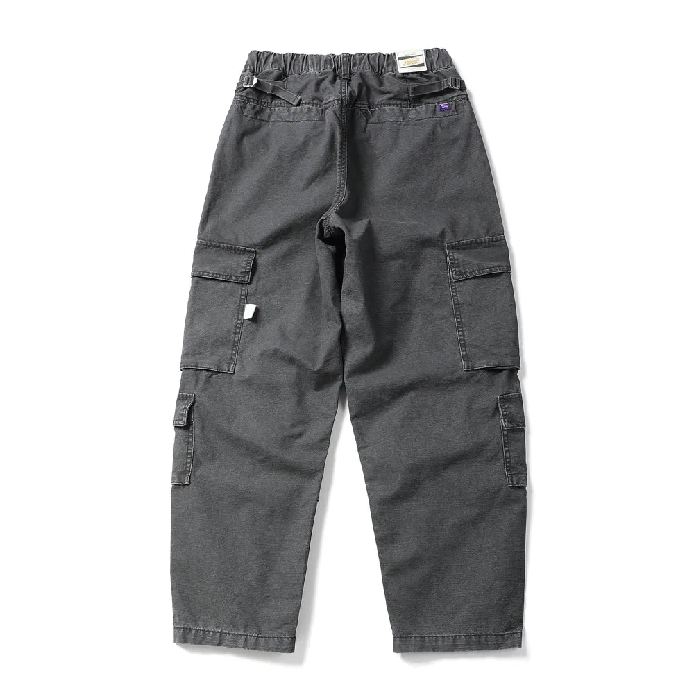 Washed Canvas Utility Pants-streetwear-techwear