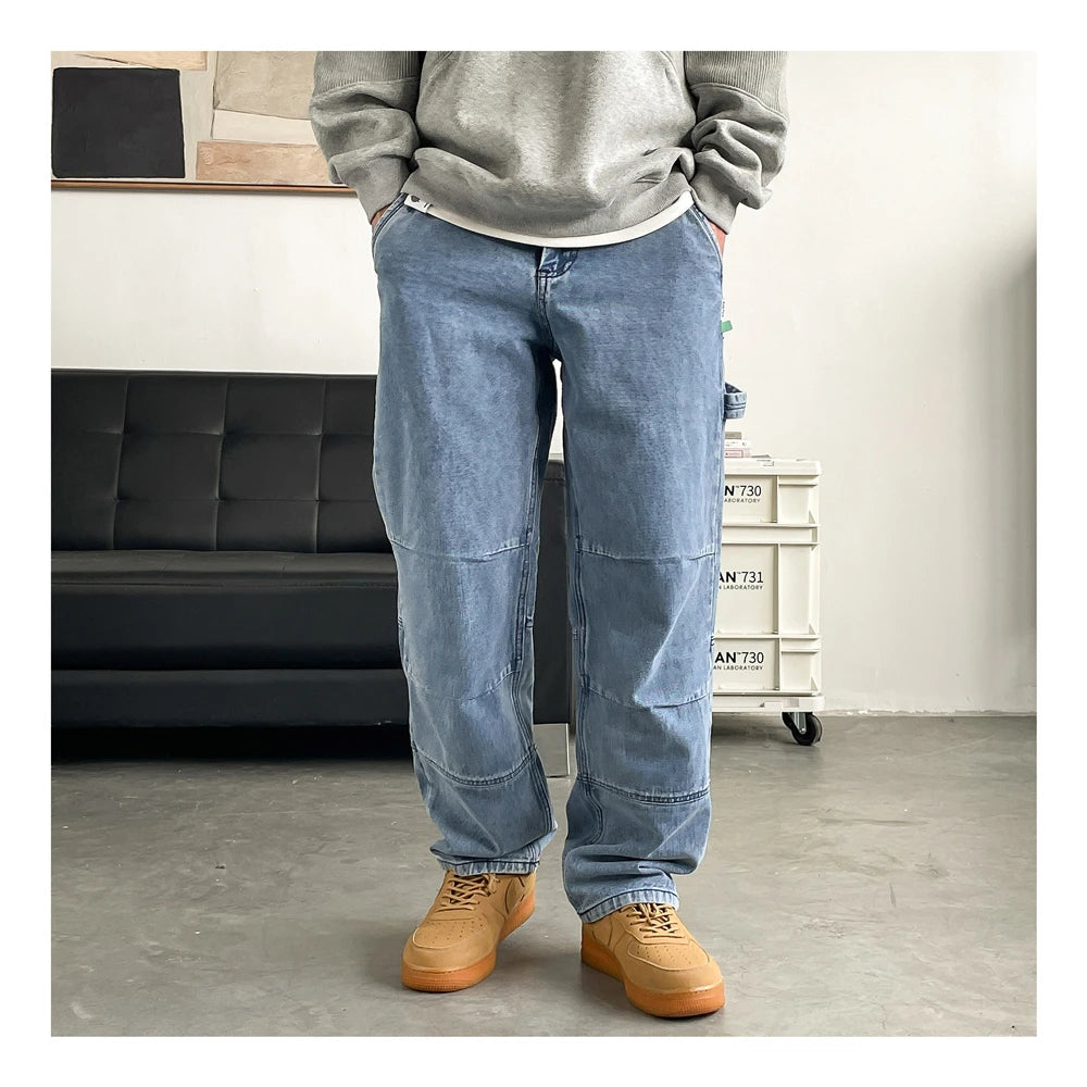 Washed Carpenter Jeans-streetwear-techwear