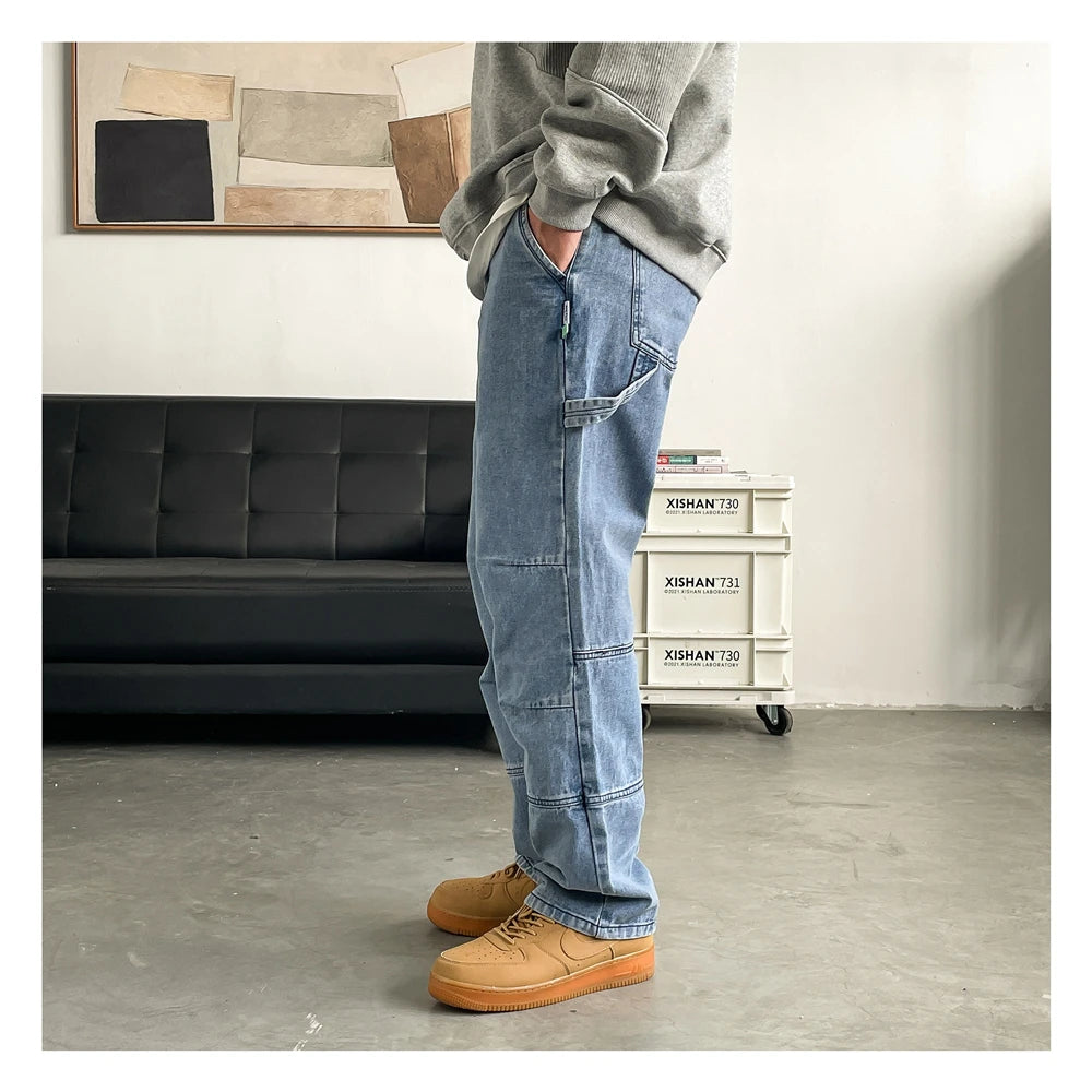 Washed Carpenter Jeans-streetwear-techwear