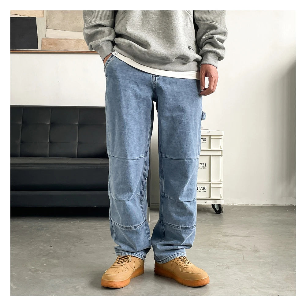 Washed Carpenter Jeans-streetwear-techwear