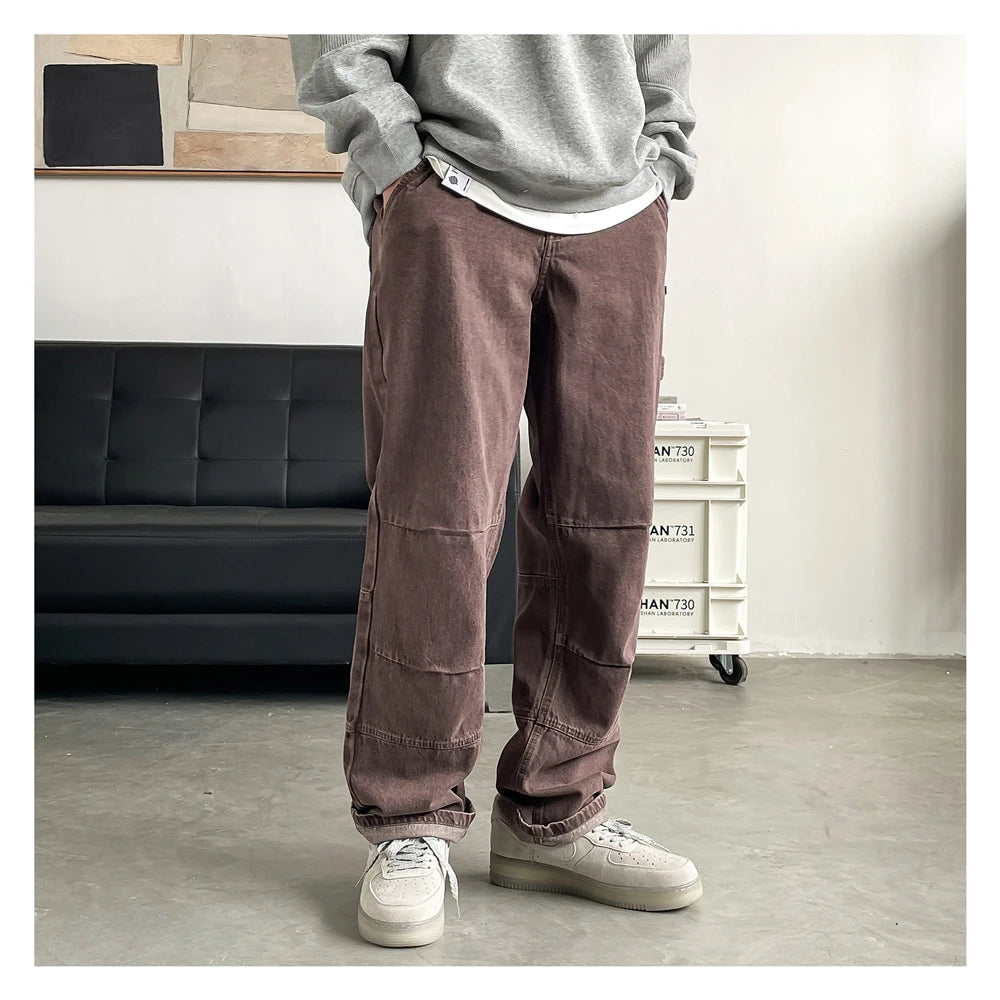 Washed Carpenter Jeans-streetwear-techwear