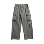 Washed Utility Cargo Pants-streetwear-techwear