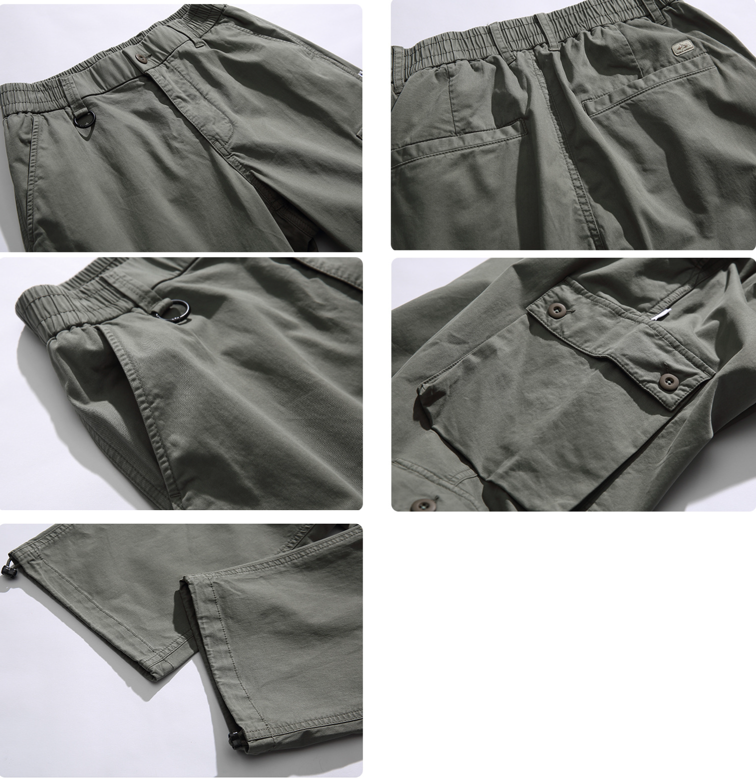 Washed Utility Cargo Pants-streetwear-techwear