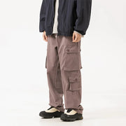 Washed Utility Cargo Pants-streetwear-techwear