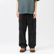 Washed Utility Cargo Pants-streetwear-techwear