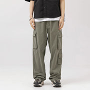 Washed Utility Cargo Pants-streetwear-techwear