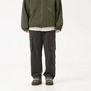 Washed Utility Cargo Pants-streetwear-techwear