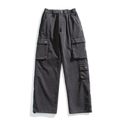 Washed Utility Cargo Pants-streetwear-techwear