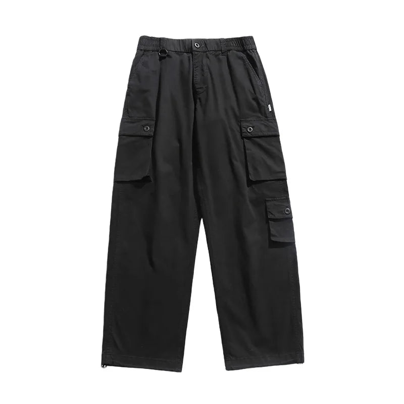 Washed Utility Cargo Pants-streetwear-techwear