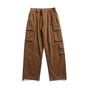 Washed Utility Cargo Pants-streetwear-techwear
