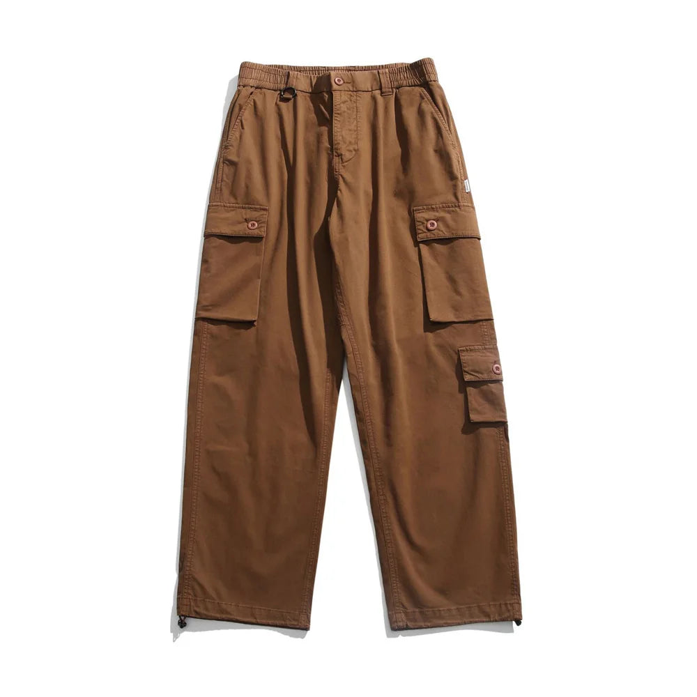 Washed Utility Cargo Pants-streetwear-techwear