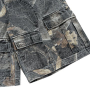 Woodland Camo Cargo Jorts-streetwear-techwear
