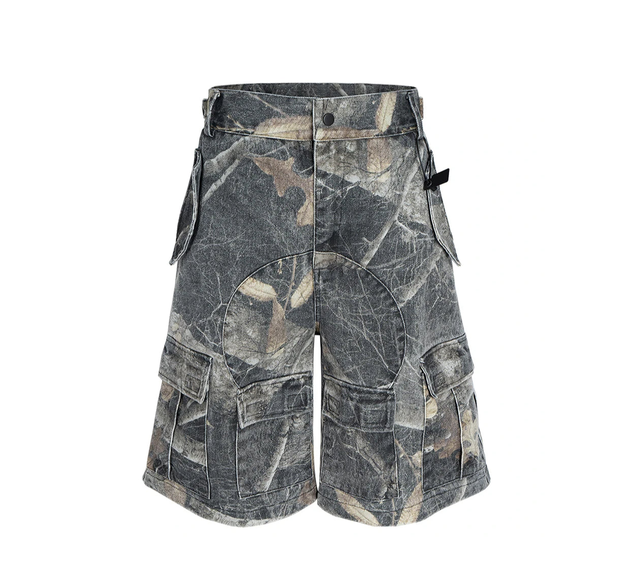 Woodland Camo Cargo Jorts-streetwear-techwear
