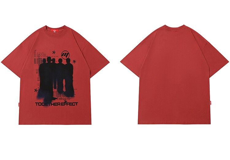 Y2K Grunge Silhouette Graphic T-Shirt-streetwear-techwear