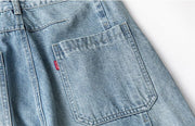 Balloon Fit Tapered Jeans-streetwear-techwear