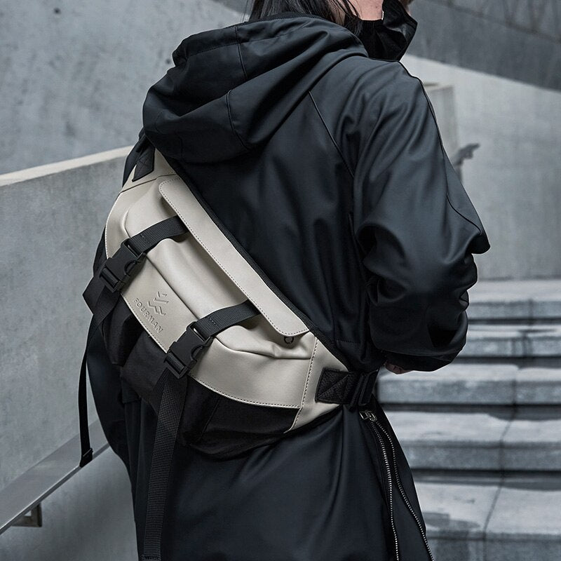 FOURMAN Large Buckele Strap Cross Body Bag-streetwear-techwear