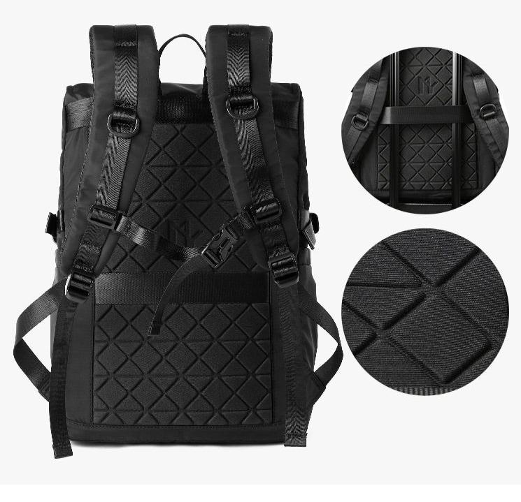 Roll Top Utility Strap Backpack-streetwear-techwear