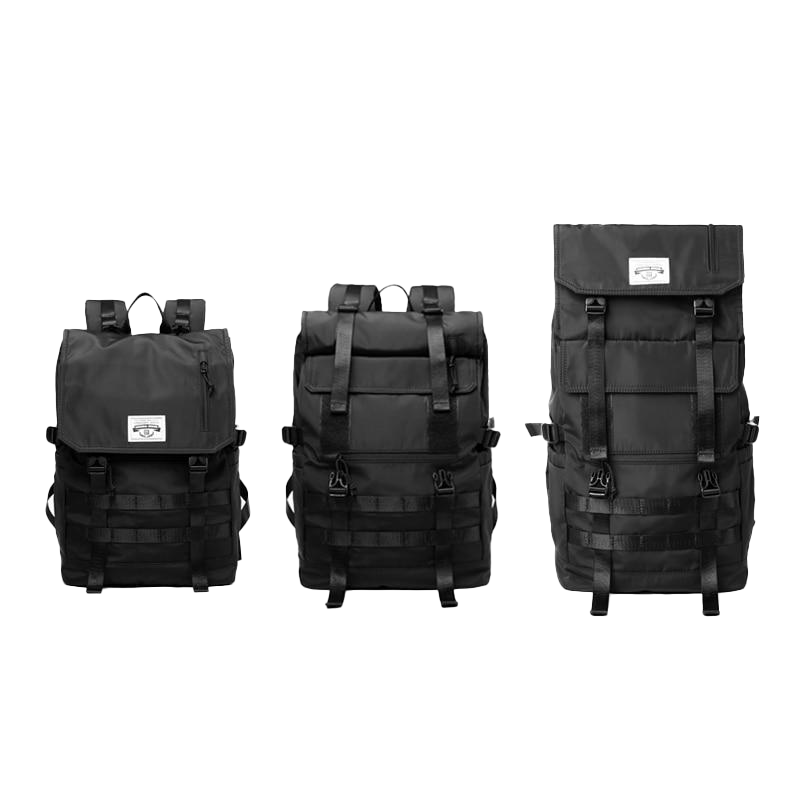 Roll Top Utility Strap Backpack-streetwear-techwear