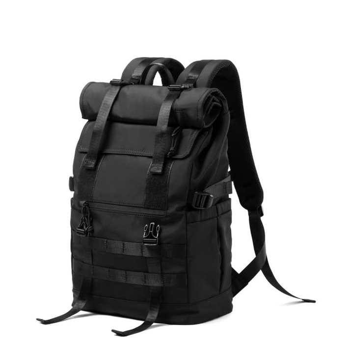 Roll Top Utility Strap Backpack-streetwear-techwear