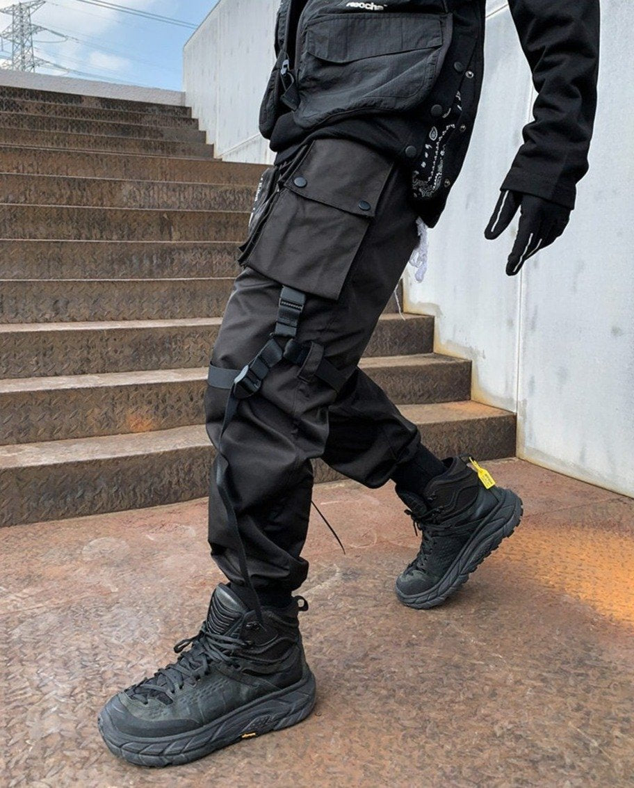 Tactical Harness Cargo Pants-streetwear-techwear
