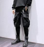 H Oversized Pocket Cargo Pants-streetwear-techwear