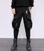 H Oversized Pocket Cargo Pants-streetwear-techwear