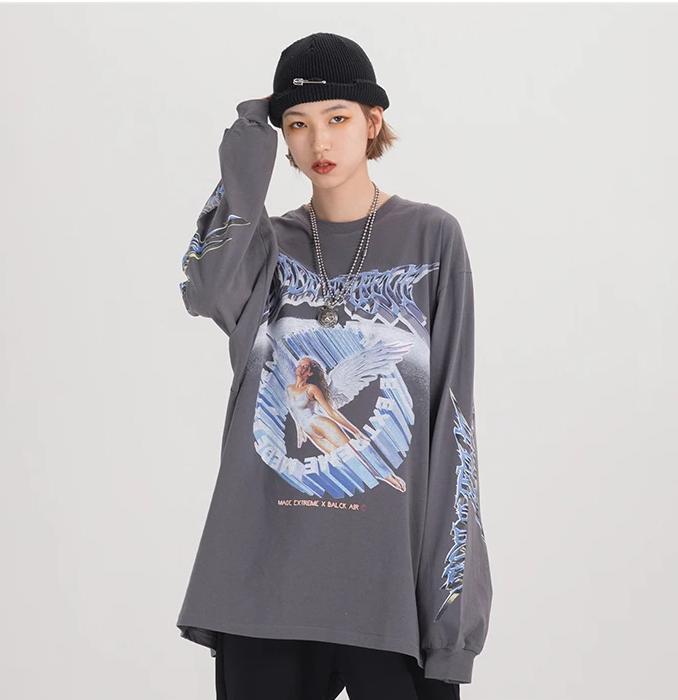 'Made Extreme' Metal Graphic Long Sleeve T-Shirt-streetwear-techwear-street-style-mens-womens-fashion