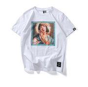 Virgin Mary x Pulp Fiction Print T-Shirt-streetwear-techwear-street-style-mens-womens-fashion