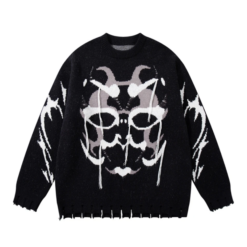 Rorschach Knit Sweater-streetwear-techwear