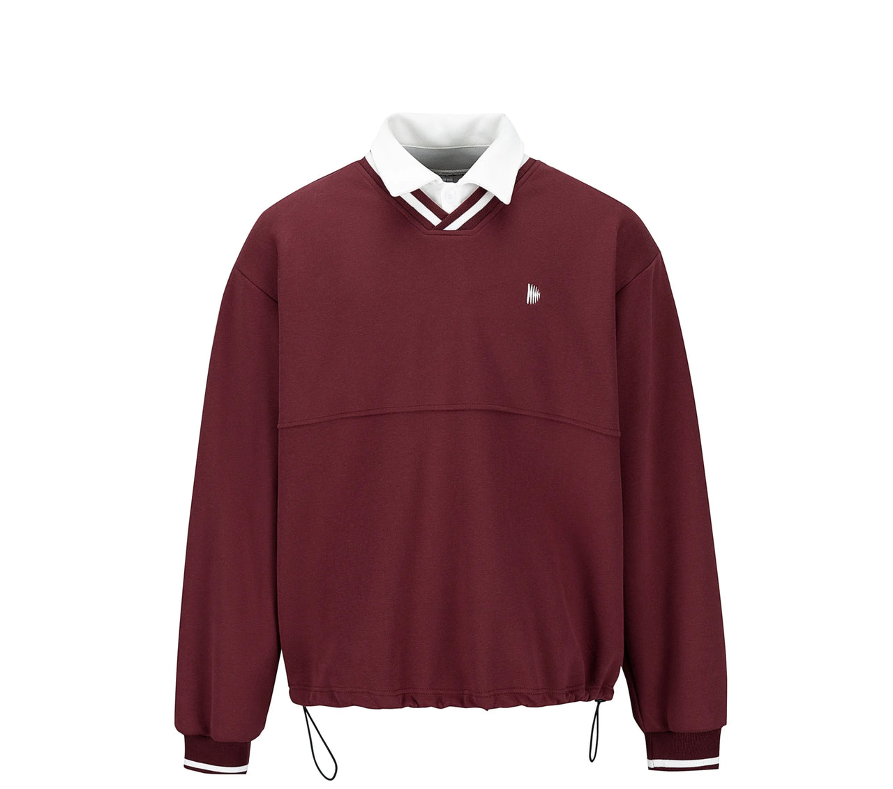 Preppy Collared Sweatshirt