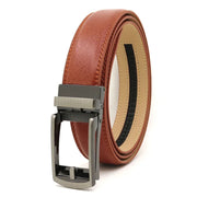 3.5cm Genuine Leather Automatic Buckle Belt-streetwear-techwear