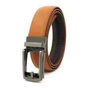 3.5cm Genuine Leather Automatic Buckle Belt-streetwear-techwear