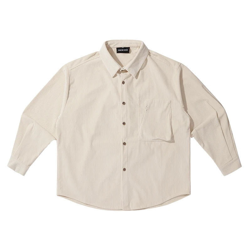 90's Fit Corduroy Shirt-streetwear-techwear