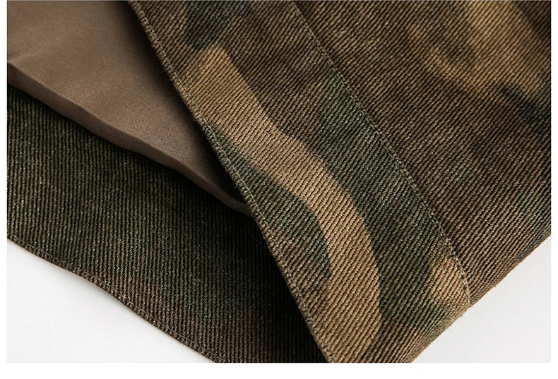 ANSWER ME Vintage Look Camo Workwear Jacket-streetwear-techwear
