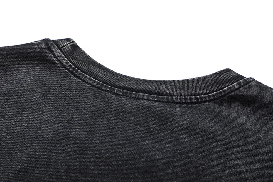 Acid Wash Seam Detail T-Shirt-streetwear-techwear
