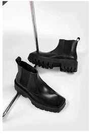 Angled Toe Chelsea Boots-streetwear-techwear