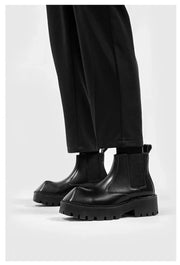 Angled Toe Chelsea Boots-streetwear-techwear